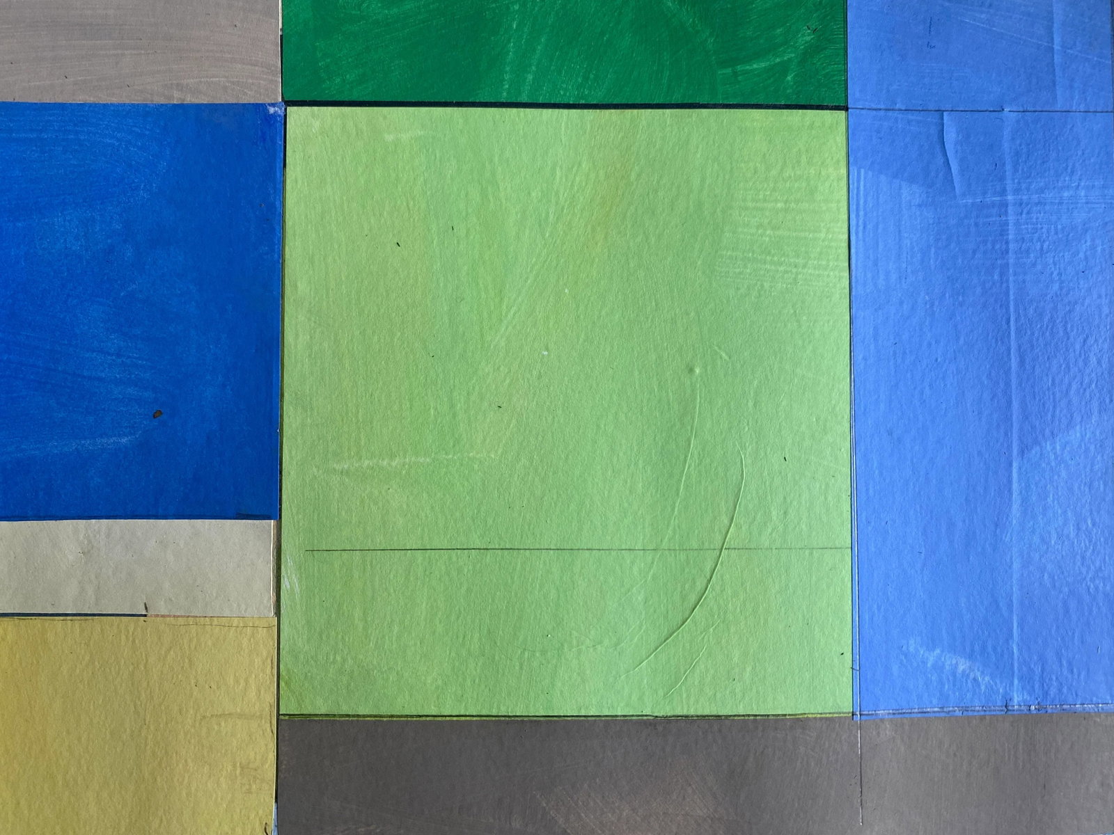 "Lake Series" Contemporary Original Abstract Landscape Acrylic Painting by Bryan Young - 4