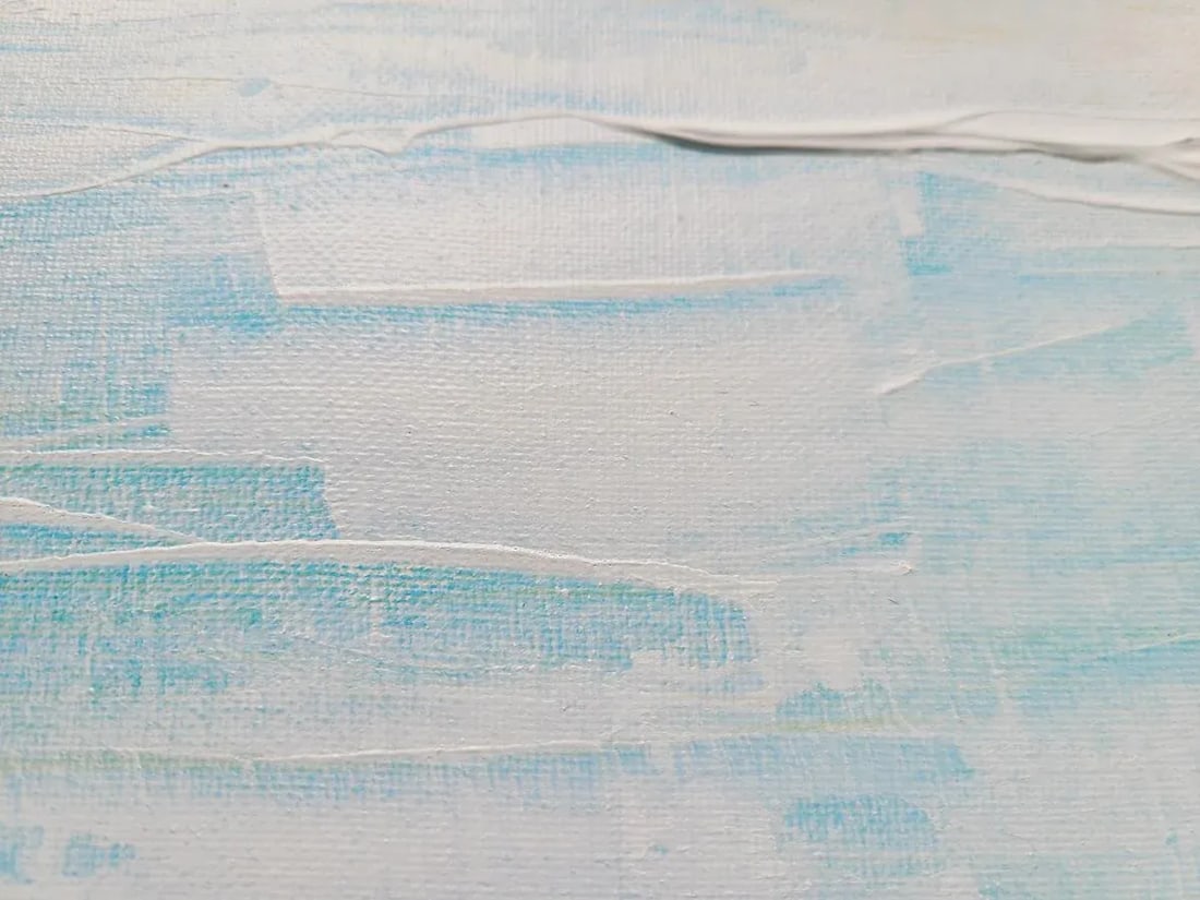 "Coastal Ripples" Contemporary Original Abstract Seascape Acrylic Painting by KR Moehr - 5