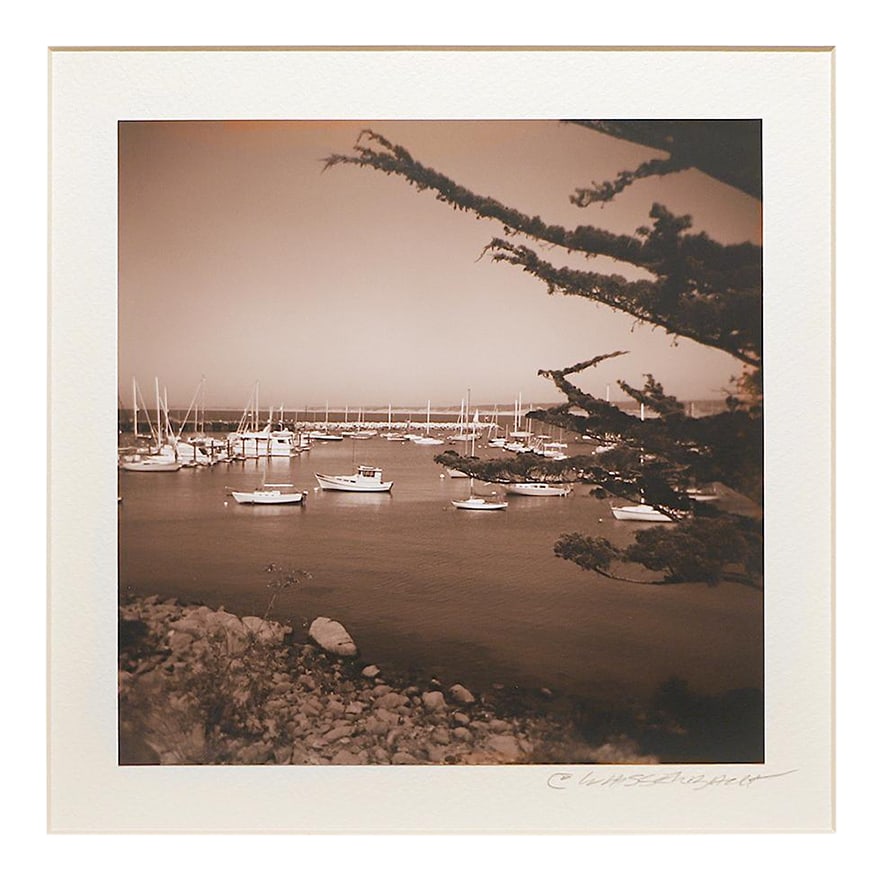 Jack Wasserbach , Monterey Bay, Signed Archival Pigment Photograph: Jack Wasserbach Titled: Monterey Bay Image: 7.5" x 7.5" Mount: 16" x 16" Archival Museum Board Jack Wasserbach was a war veteran who was introduced to photography by a friend while serving his