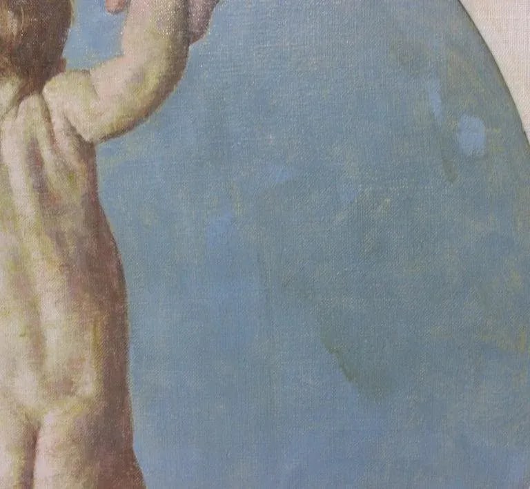 William a Smith Oil Painting of a Baby - 7