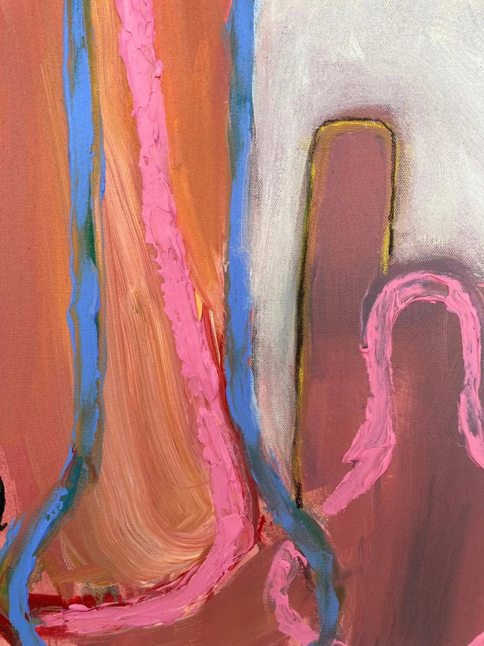 "Family Portrait" Contemporary Abstract Painting by Guy Lyman - 3