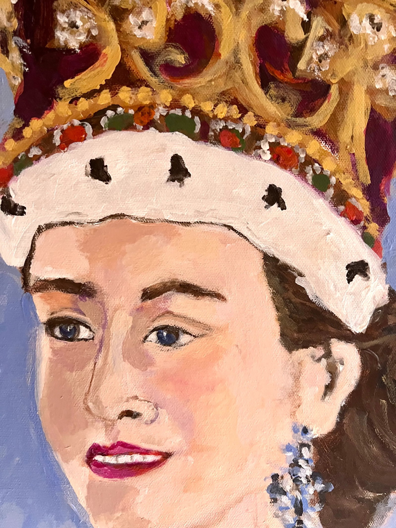 Young Queen Elizabeth Painting - 3