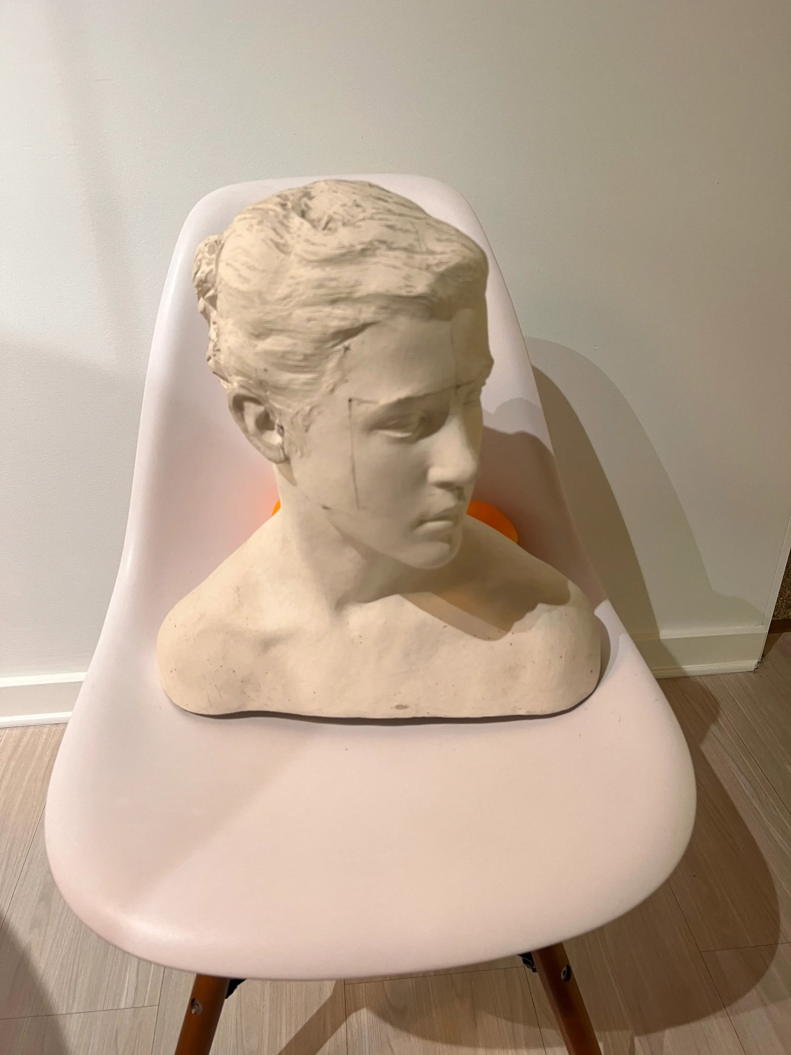1950s Plaster Bust of Young Woman, by Tony Trezza - 3