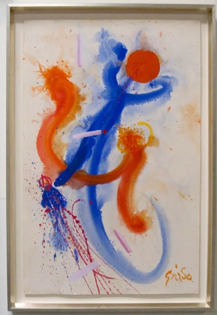 Hendrik Grise Masterwork Abstract Figure Painting Style of Miro Francis - 10