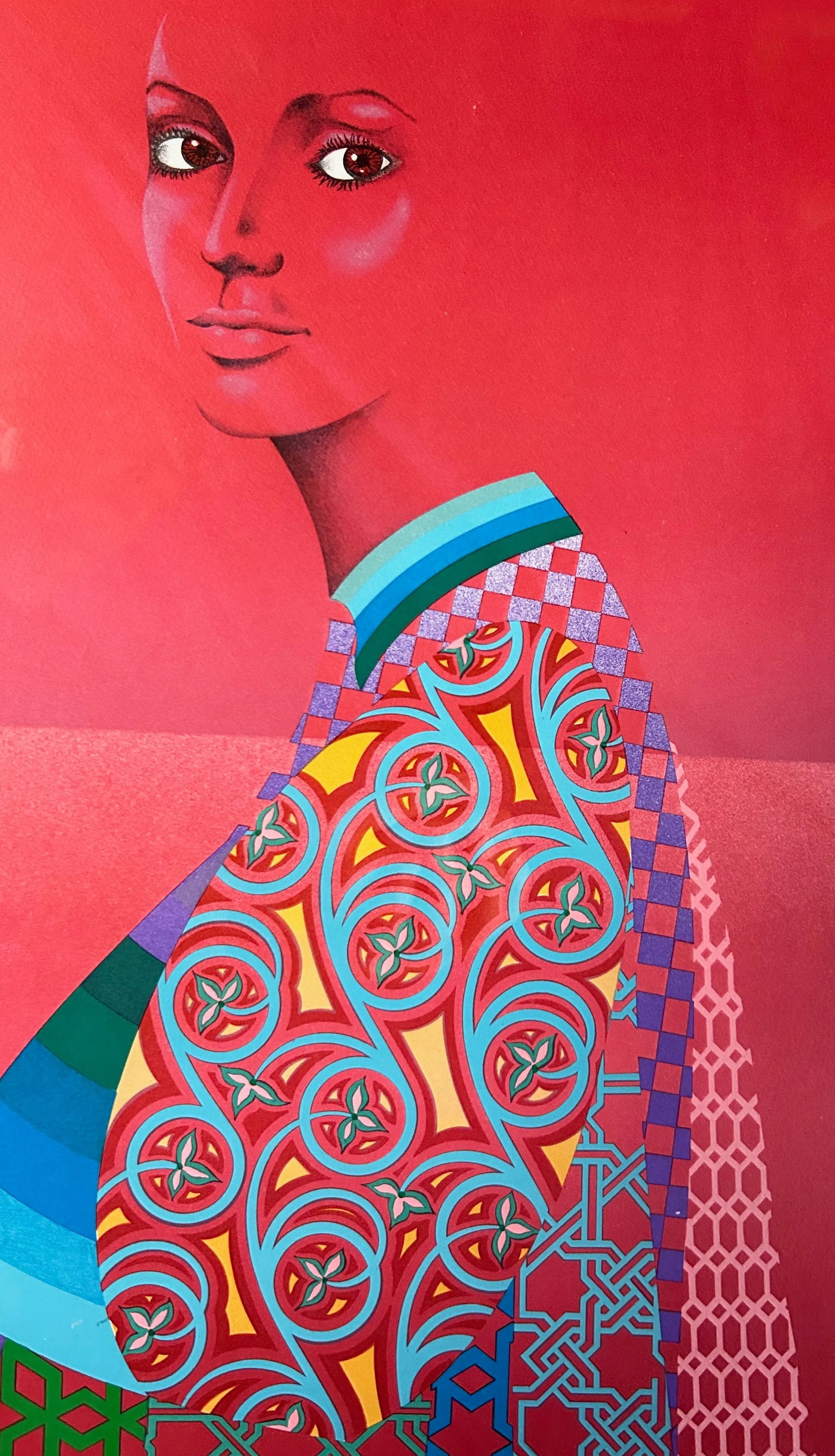 Queen Esther Limited Print by Israeli Artist Murray Bloom, Signed & Framed, 1980's - 3