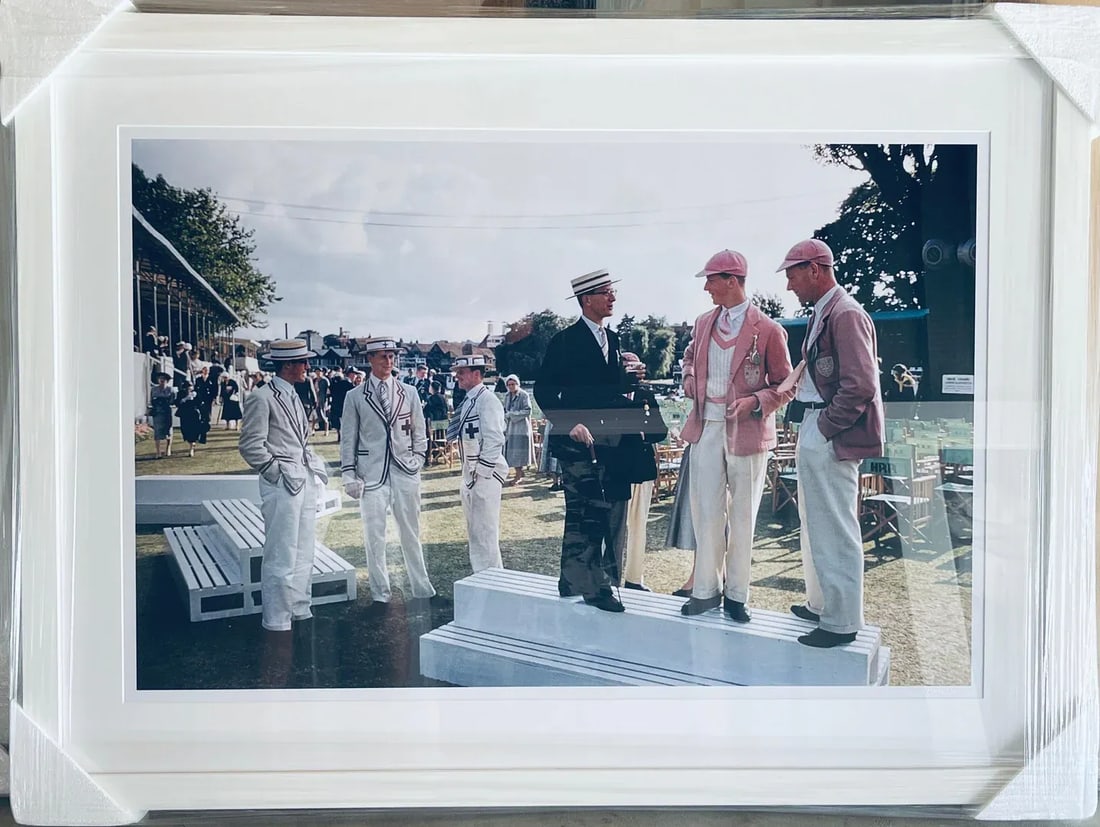 "Henley Regatta" by Slim Aarons 30x40 Inch Framed Getty Images C-Print. - 2
