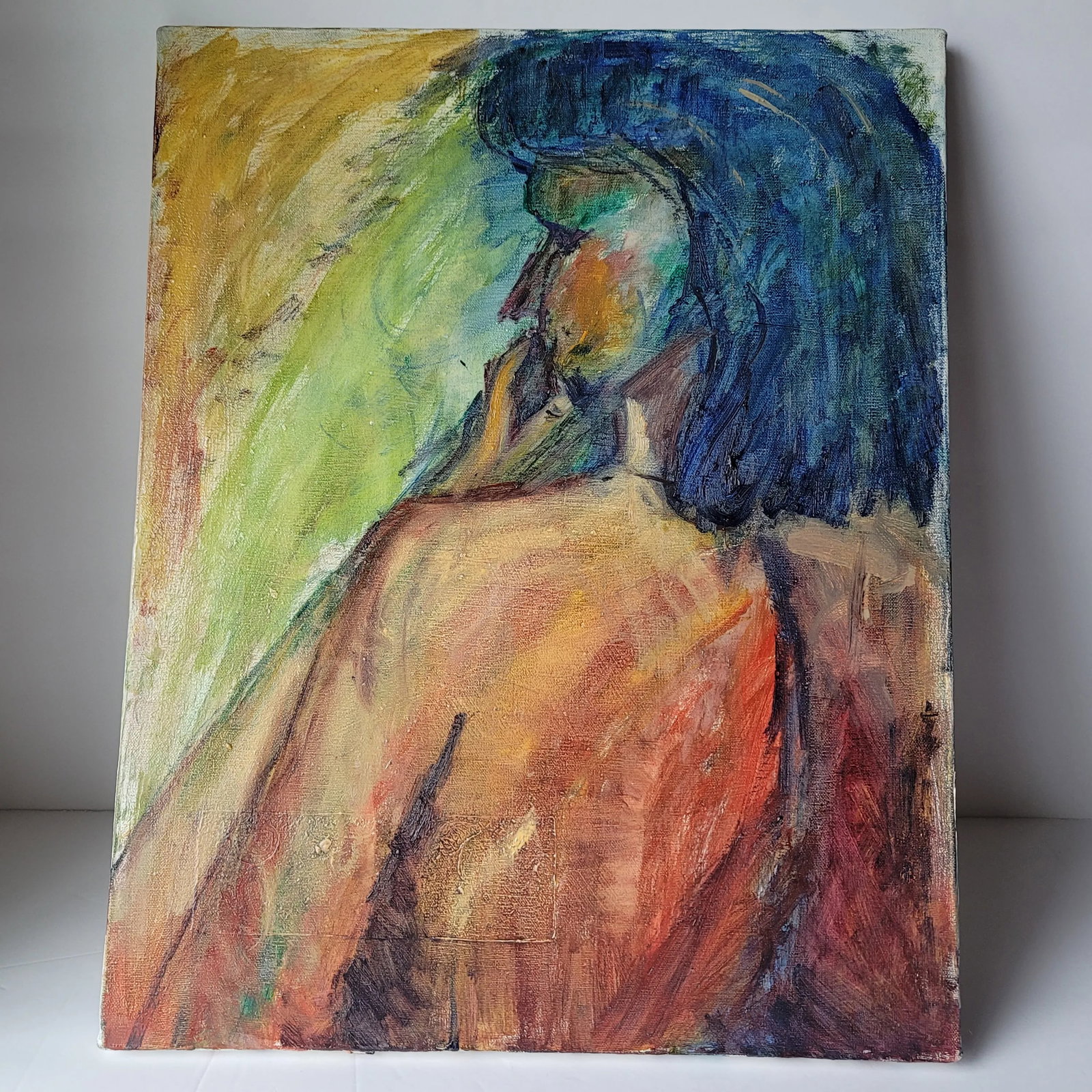 Female Nude Expressionist Portrait Oil Painting by Rosemary Rabut - 4