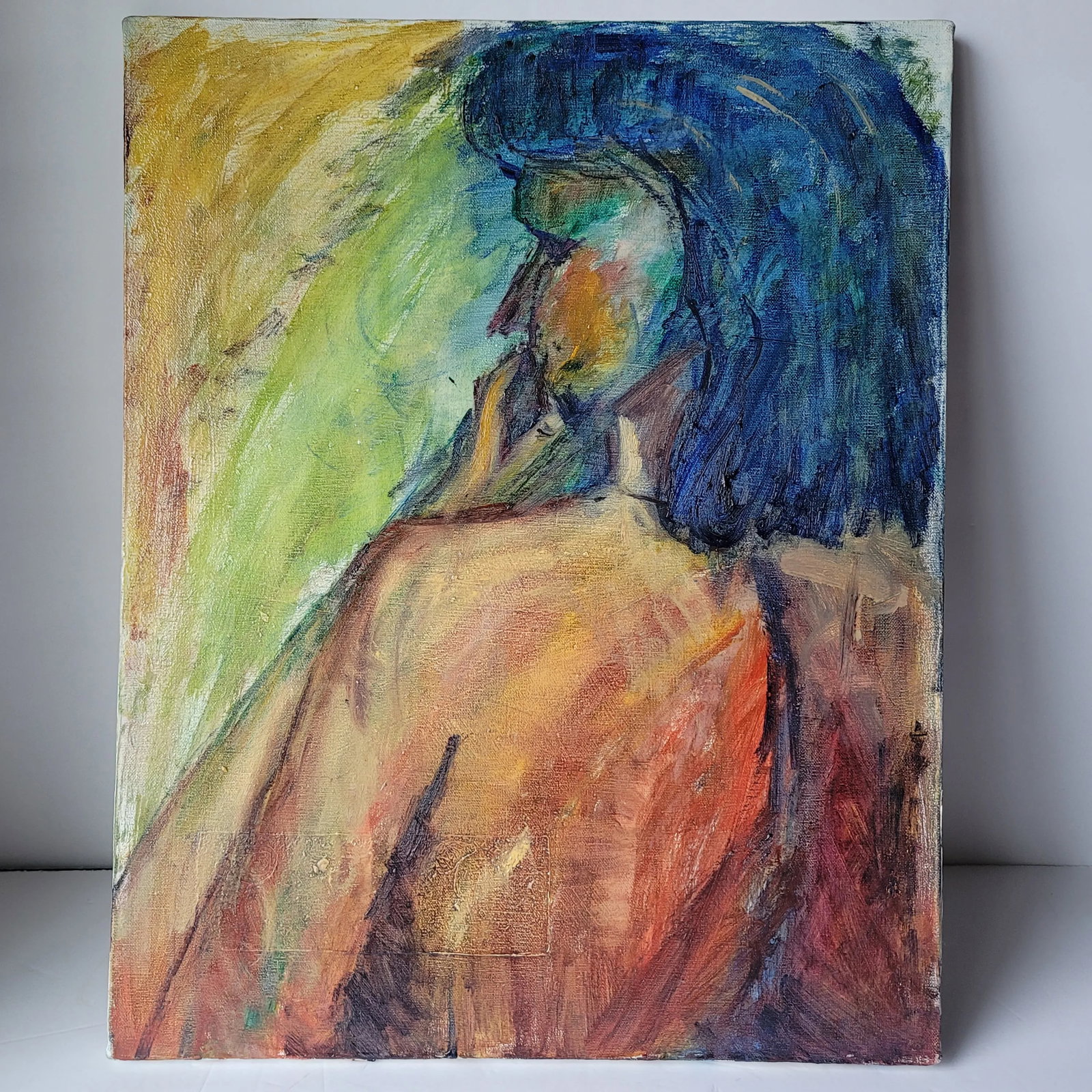 Female Nude Expressionist Portrait Oil Painting by Rosemary Rabut - 7