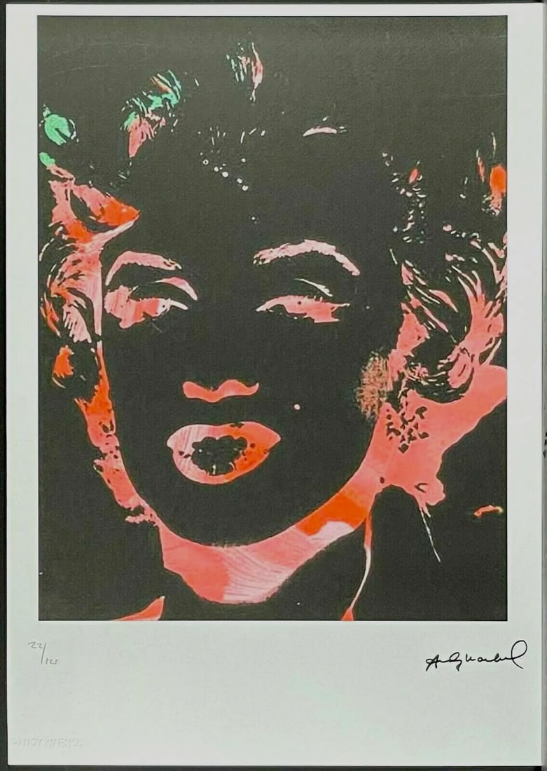 Andy Warhol Marilyn Monroe Signed Lithograph Limited # 22/125 Pop Art - 2