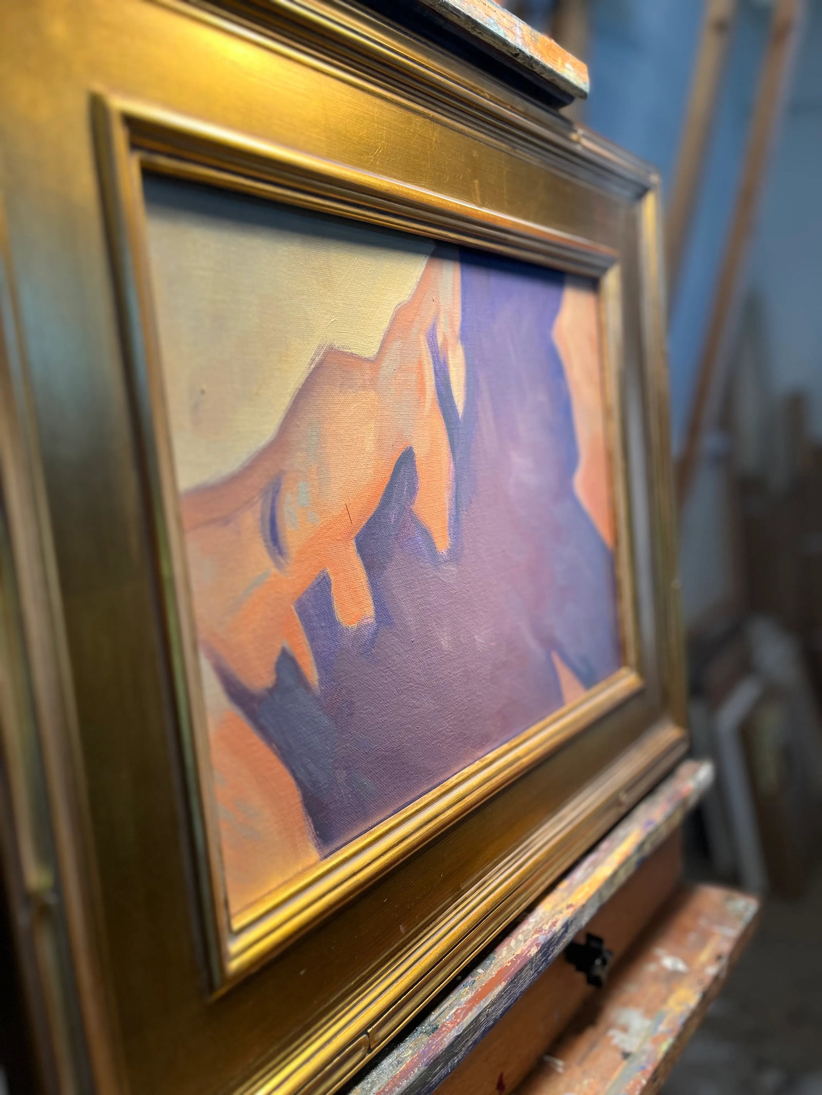"Ode to Dixon III" Contemporary Original Abstract Southwest Landscape Oil Painting by Palmer Saylor - 6