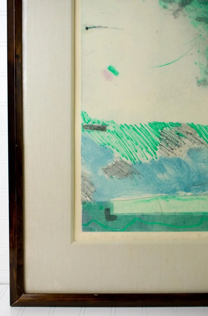1985 Ron Pokrasso "A Tree Stands Alone" Intaglio - Signed, Numbered & Dated - 5