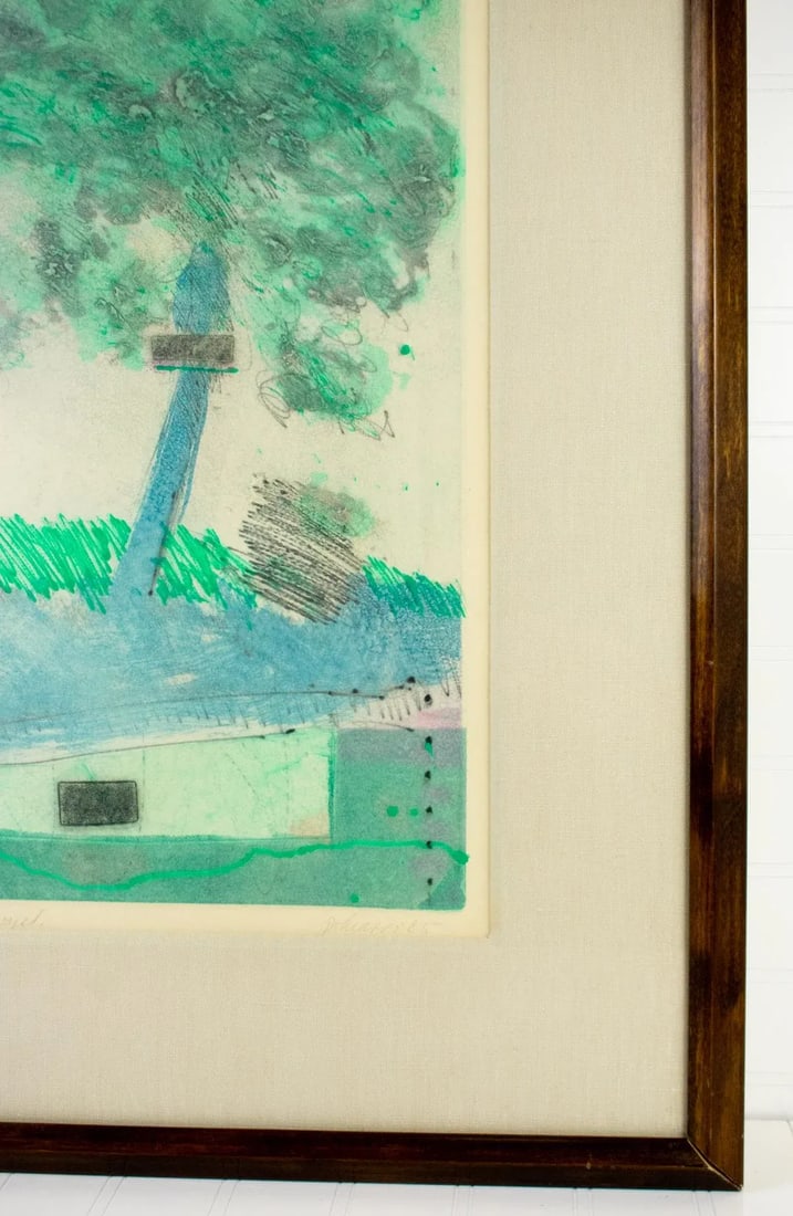 1985 Ron Pokrasso "A Tree Stands Alone" Intaglio - Signed, Numbered & Dated - 6