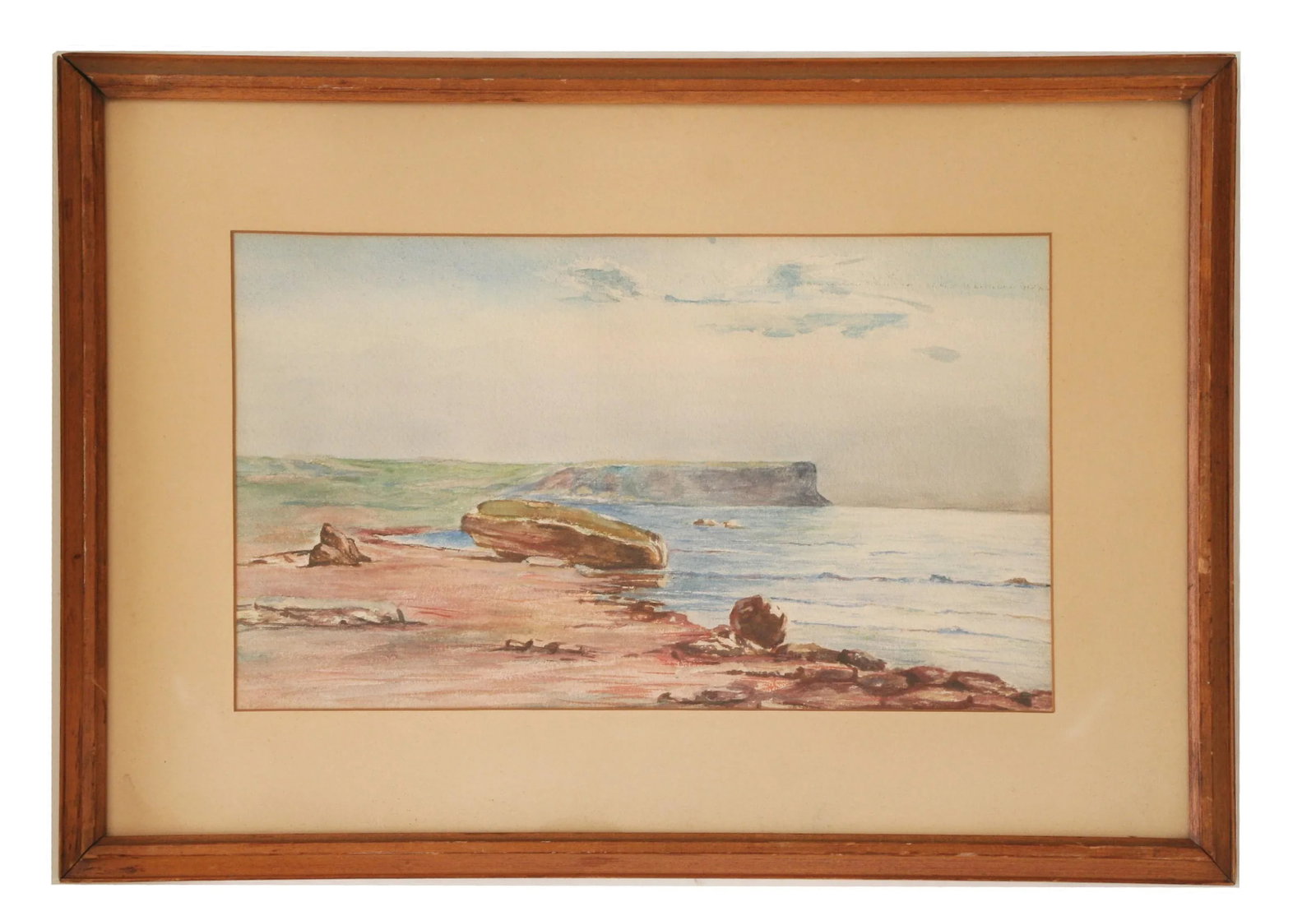 Original Vintage Coastal Watercolor Painting. - 2