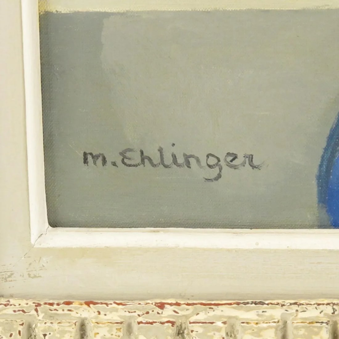 Parisian Socialite Woman Oil on Canvas Painting by Maurice Ehlinger - 5