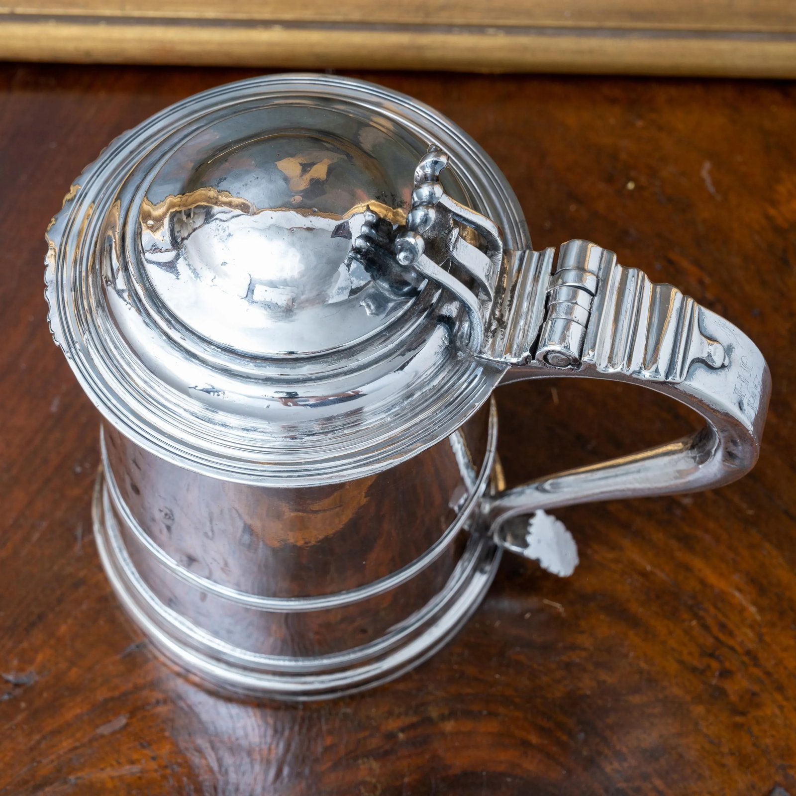 Queen Anne Provincial Britannia Silver Tankard, John Elston, Exeter, 1713 - 7