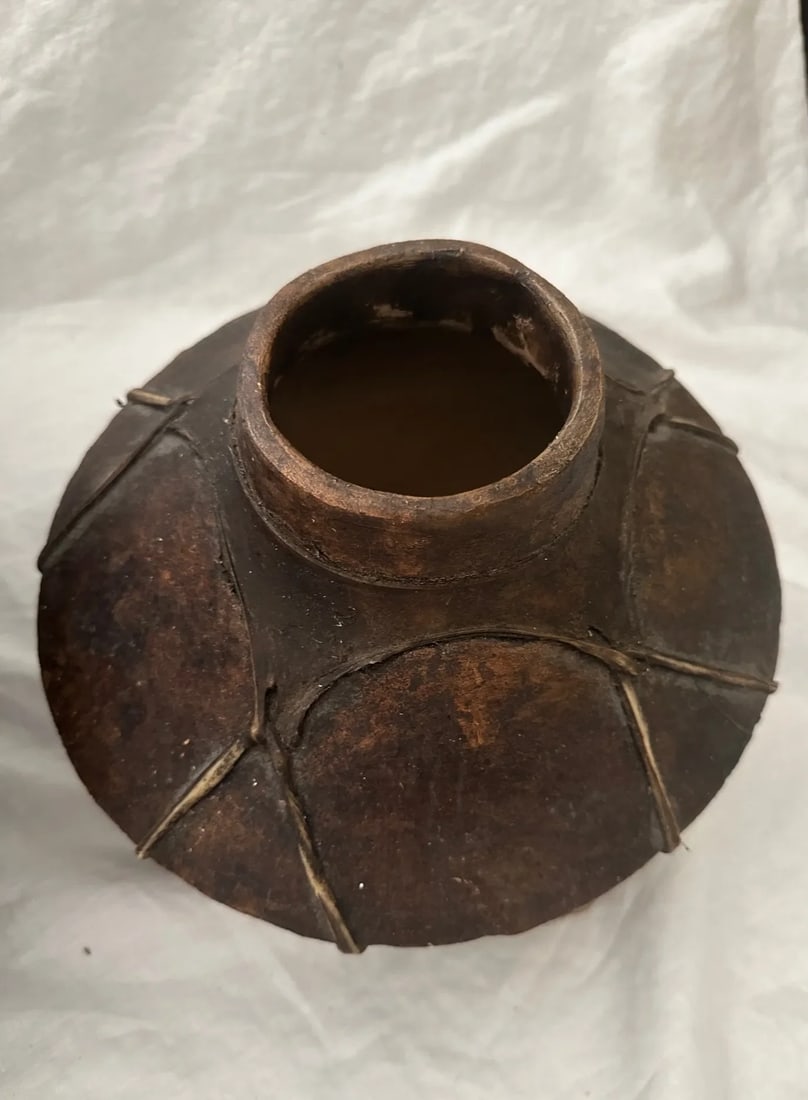 Early Mexican Tarahumara Terracotta Tejuino Pots-A Set - 6