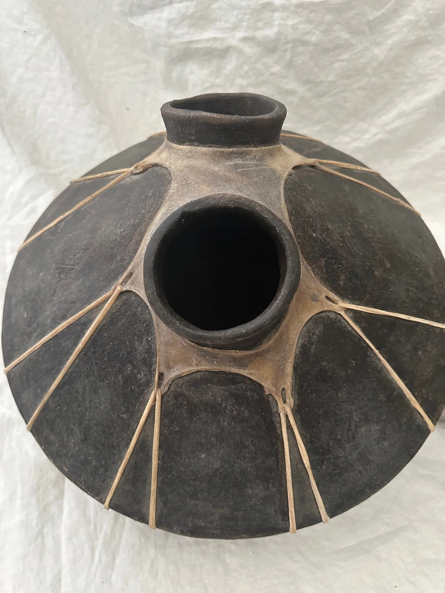 Early Mexican Tarahumara Terracotta Tejuino Pots-A Set - 8