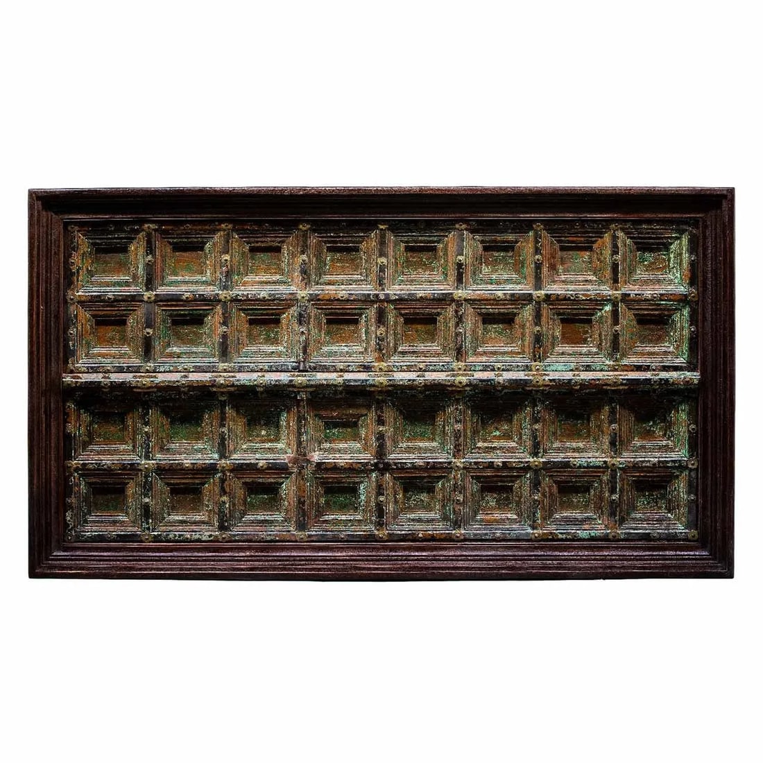 1920s Antique Door Repurposed 8 Seater Solid Wood Dining Table - 3