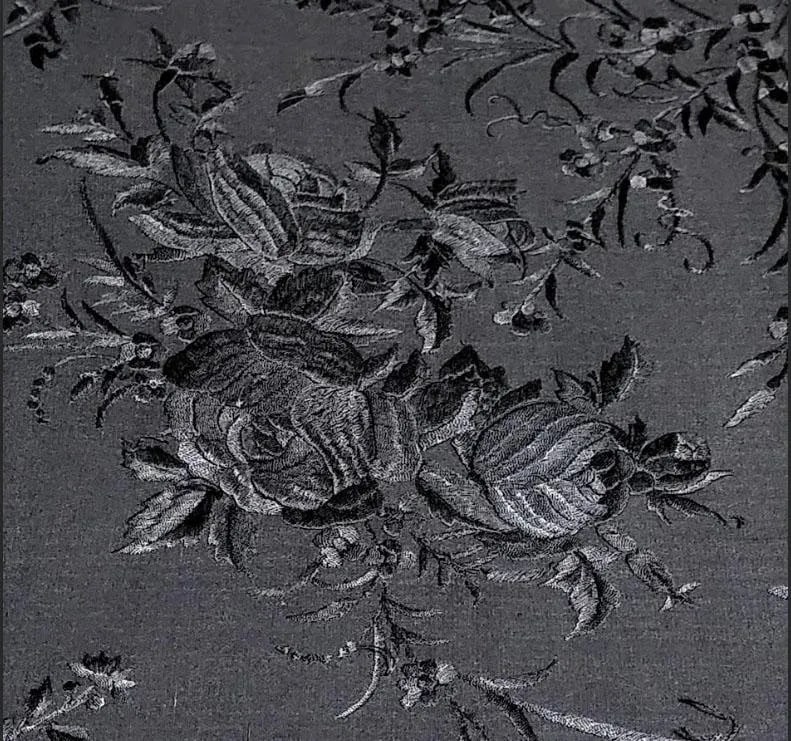 Antique Flaminco Fringed Piano Shawl Midnight Black - Outstanding - 6