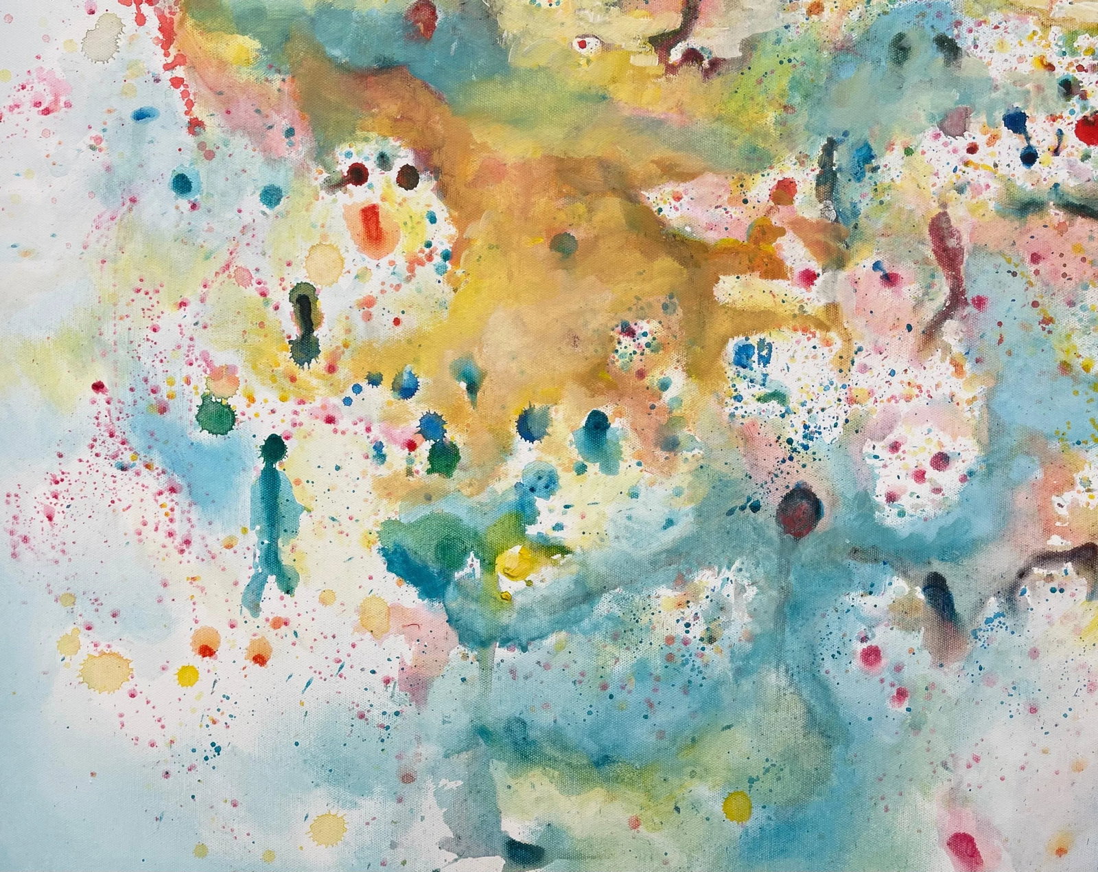 Light Colourful Abstract Art on White Background - Unique Original Art by Contemporary British Artis - 11