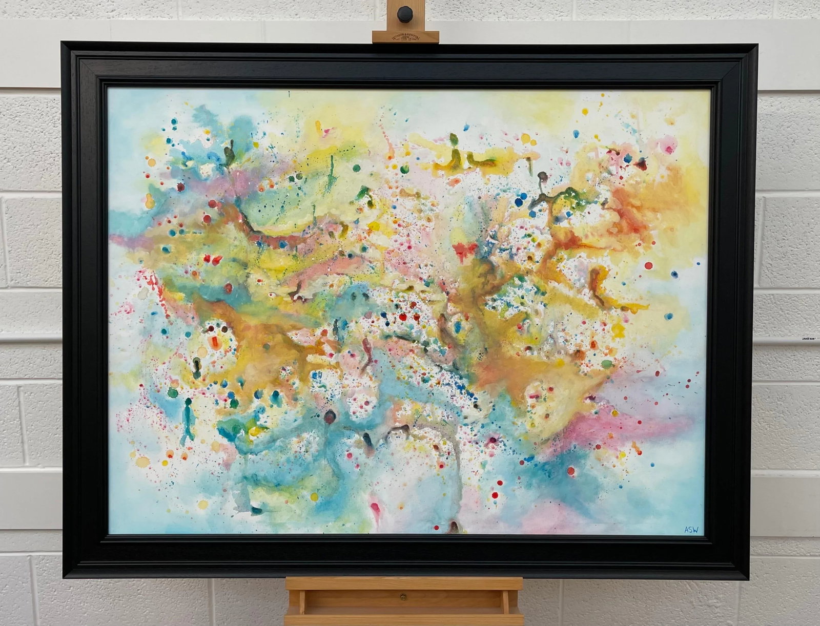 Light Colourful Abstract Art on White Background - Unique Original Art by Contemporary British Artis - 5