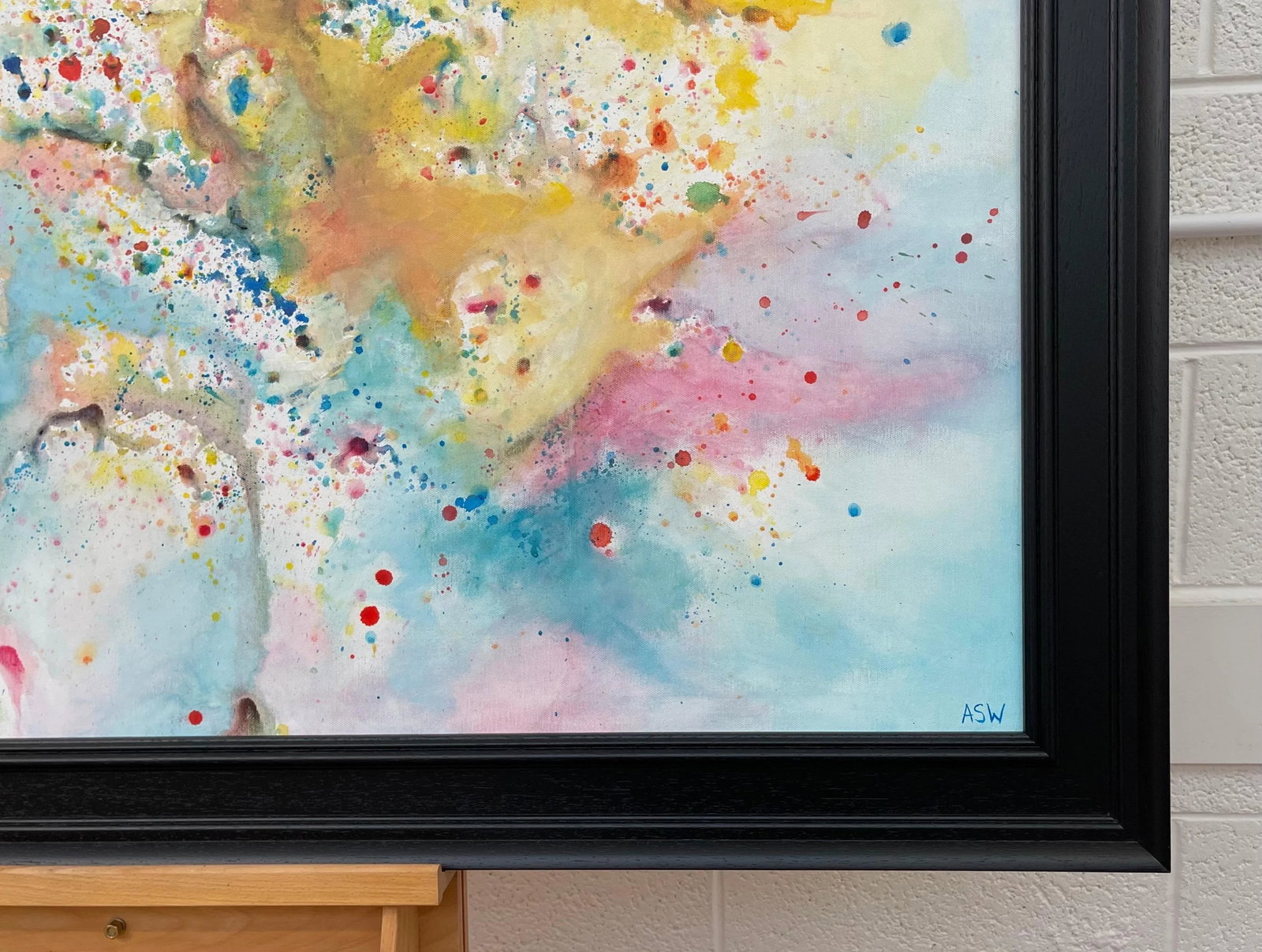 Light Colourful Abstract Art on White Background - Unique Original Art by Contemporary British Artis - 7