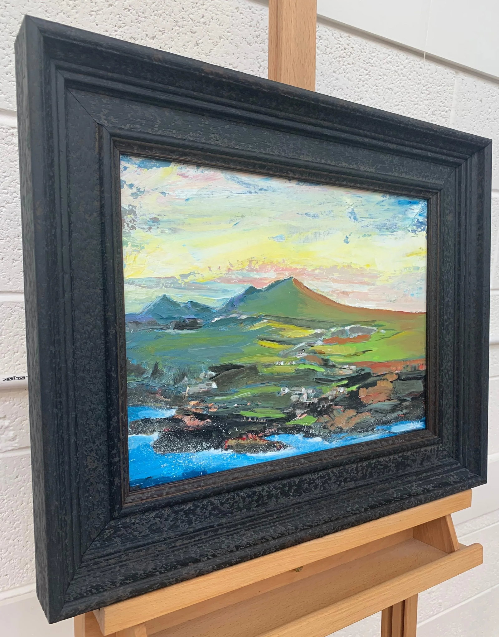 Original Abstract Landscape Painting of the Scottish Highlands by British Artist - 2