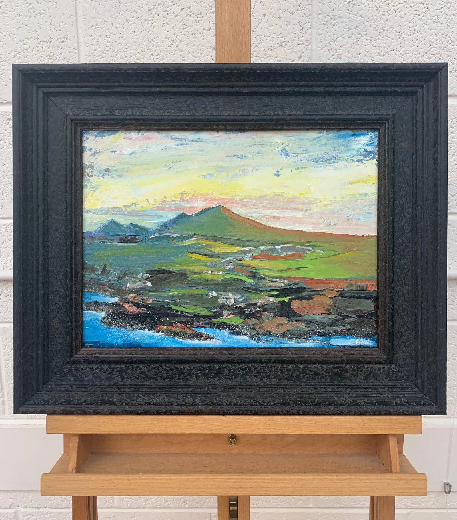 Original Abstract Landscape Painting of the Scottish Highlands by British Artist - 3