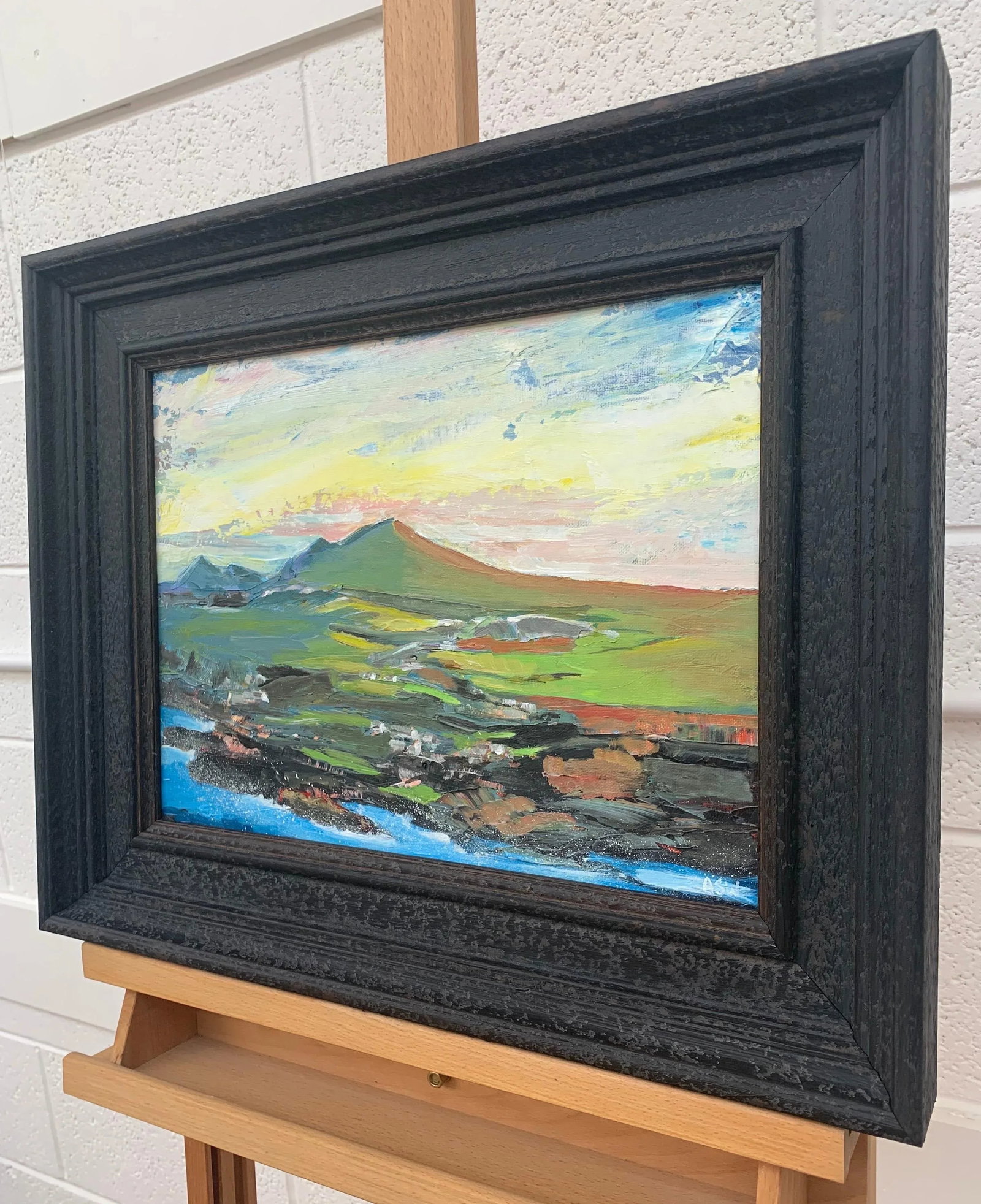 Original Abstract Landscape Painting of the Scottish Highlands by British Artist - 4
