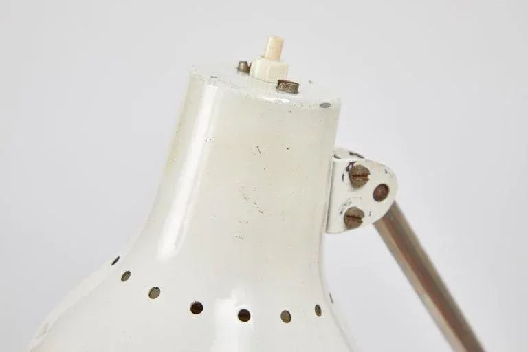 1960s Mid-Century Modern Bag Turgi White Table Lamp - 7