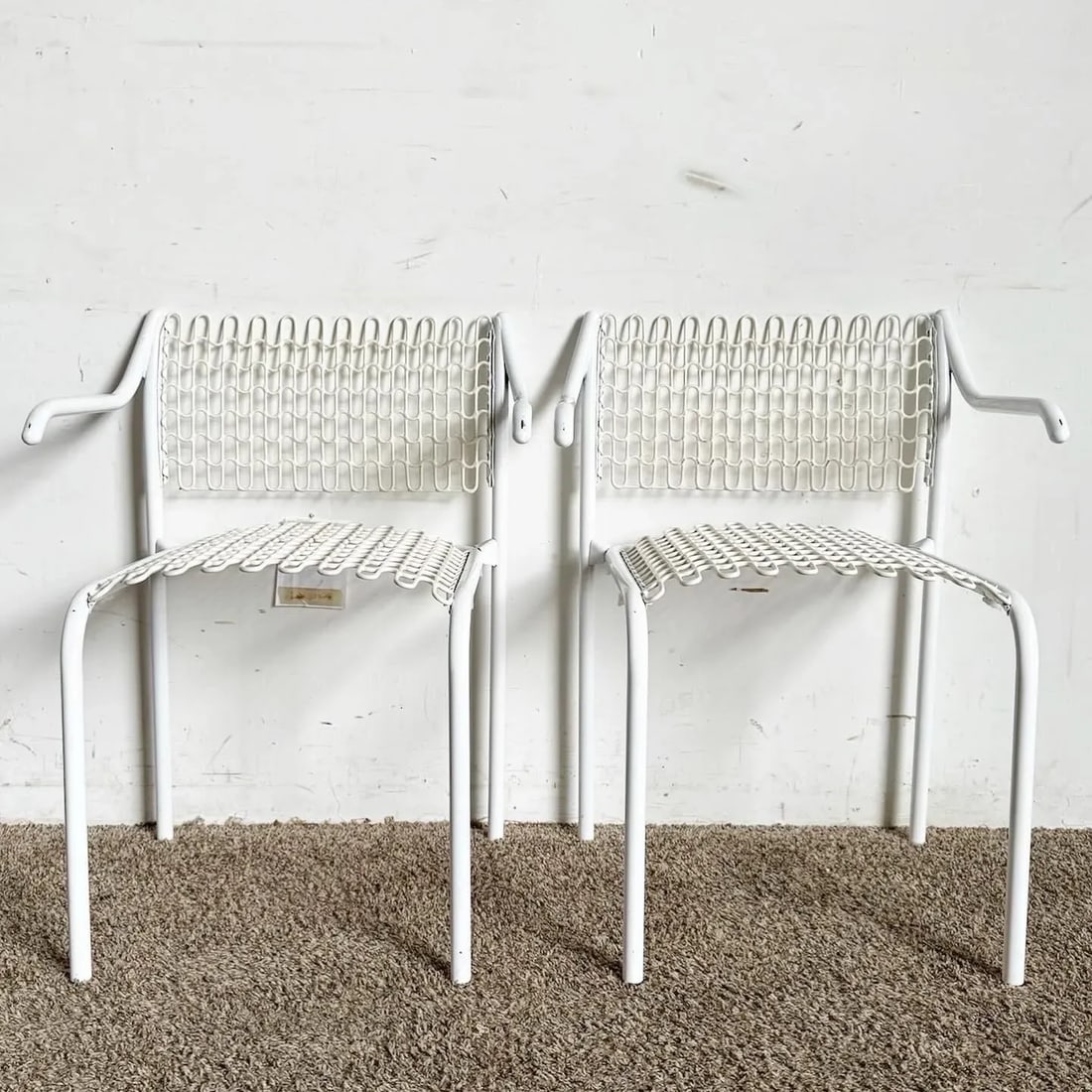 Mid Century Modern White Sof-Tech Dining Chairs by David Rowland for Thonet - 2