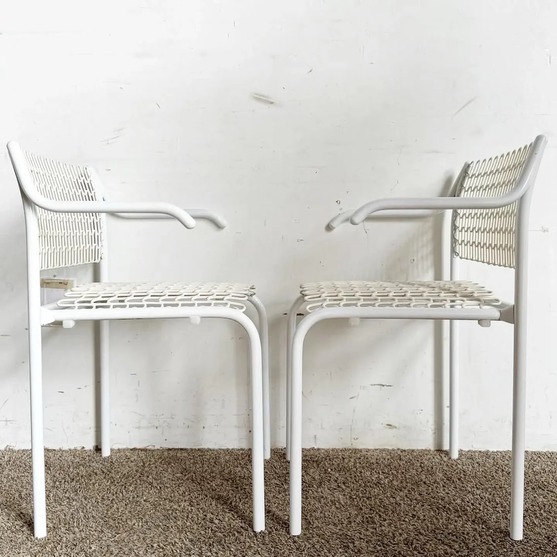 Mid Century Modern White Sof-Tech Dining Chairs by David Rowland for Thonet - 4