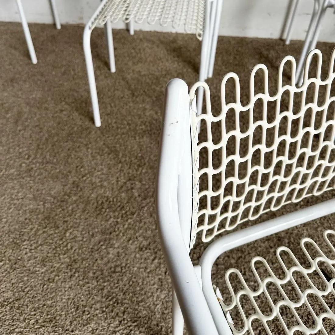 Mid Century Modern White Sof-Tech Dining Chairs by David Rowland for Thonet - 9