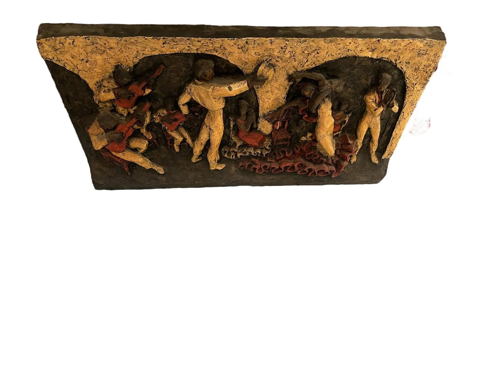 Vintage Mid Century Modern J. Segura Fiberglass Spanish Renaissance Revival Wall Art Sculpture. - 6