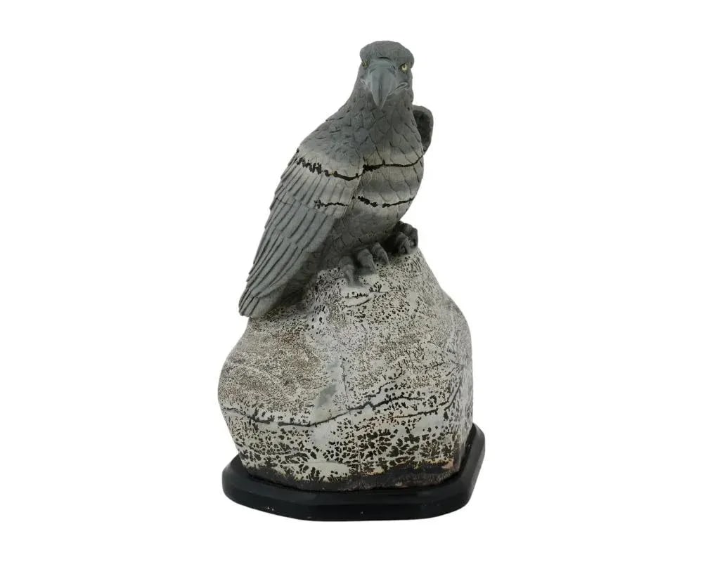 Late 20th Century Hand Carved Jasper Stone Eagle Sculpture - 3