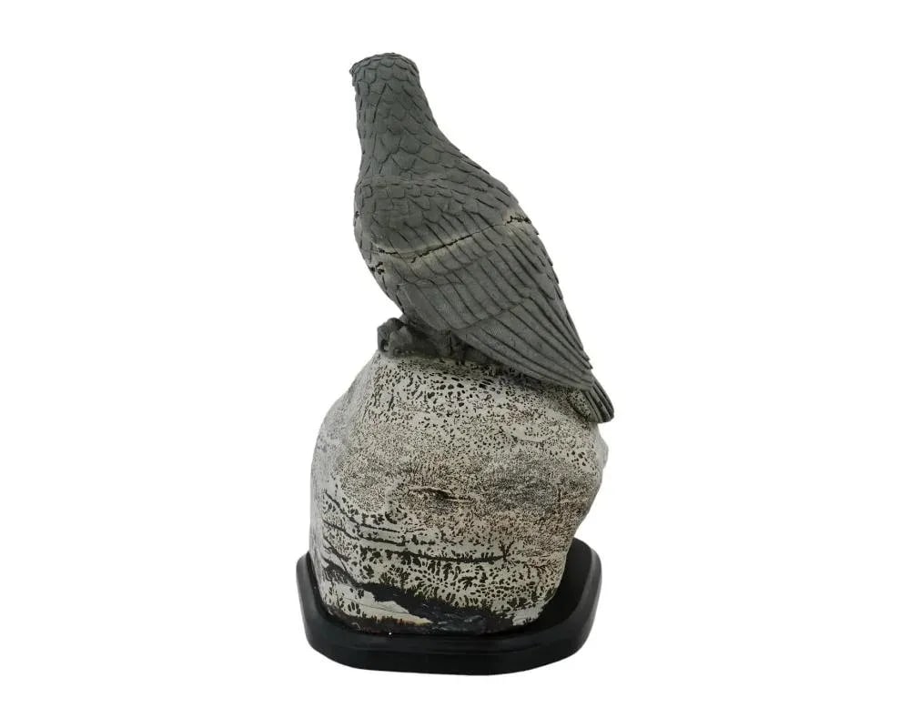 Late 20th Century Hand Carved Jasper Stone Eagle Sculpture - 6