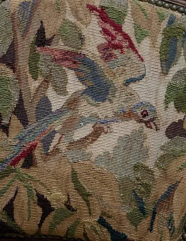 French Regency Style Tapestry Arm Chairs - a Pair - 9