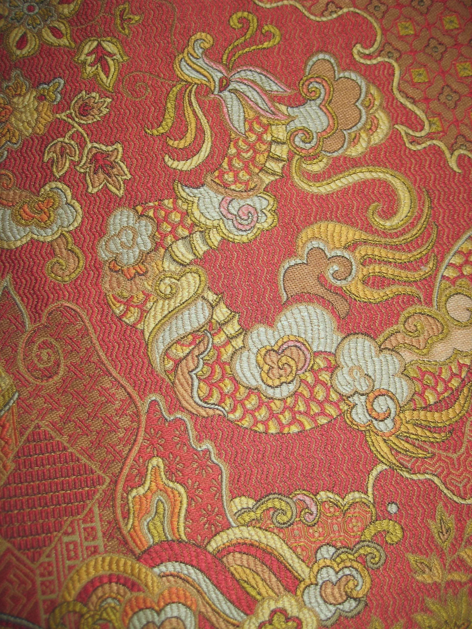 Pair of 1980s Jaquart Chinoiserie Curtain Drapes - 10