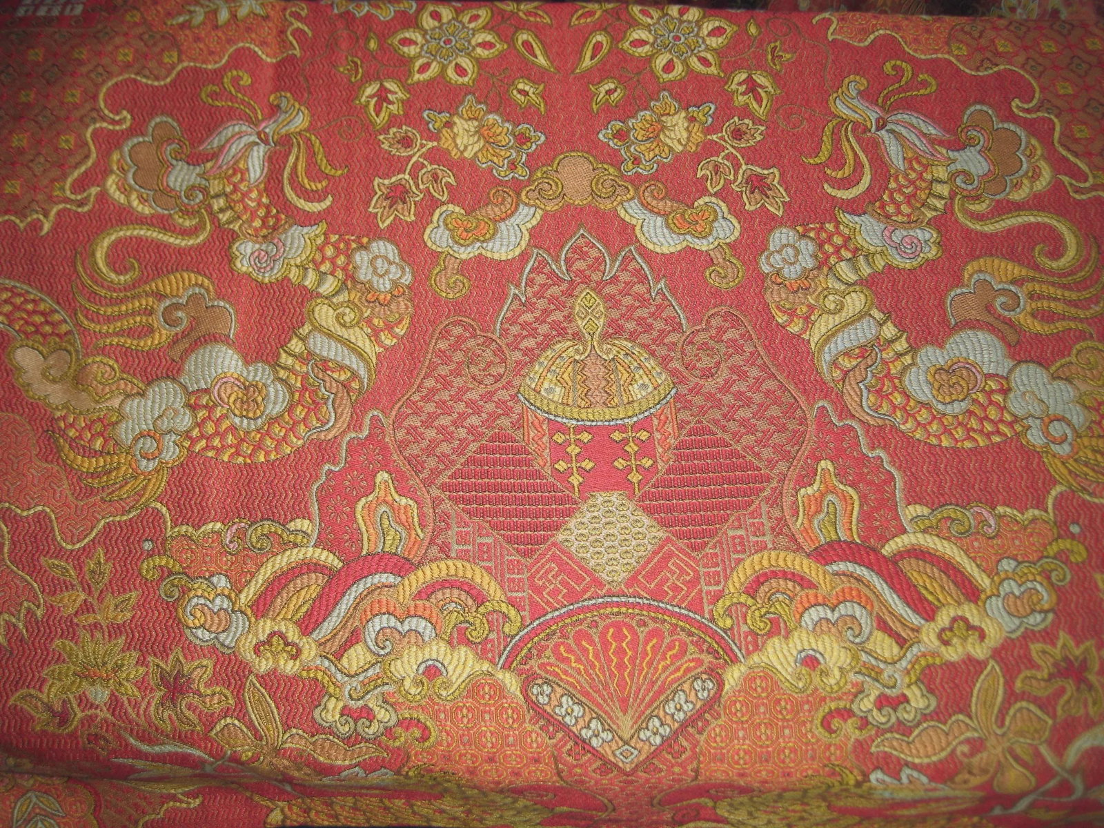 Pair of 1980s Jaquart Chinoiserie Curtain Drapes - 9