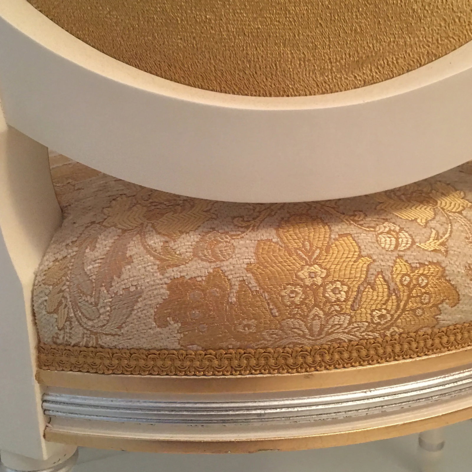 19th Century Reproduction 24 Karat Gold Leaf Italian Dining Chairs by Caspani Tino - Set of 4 - 4