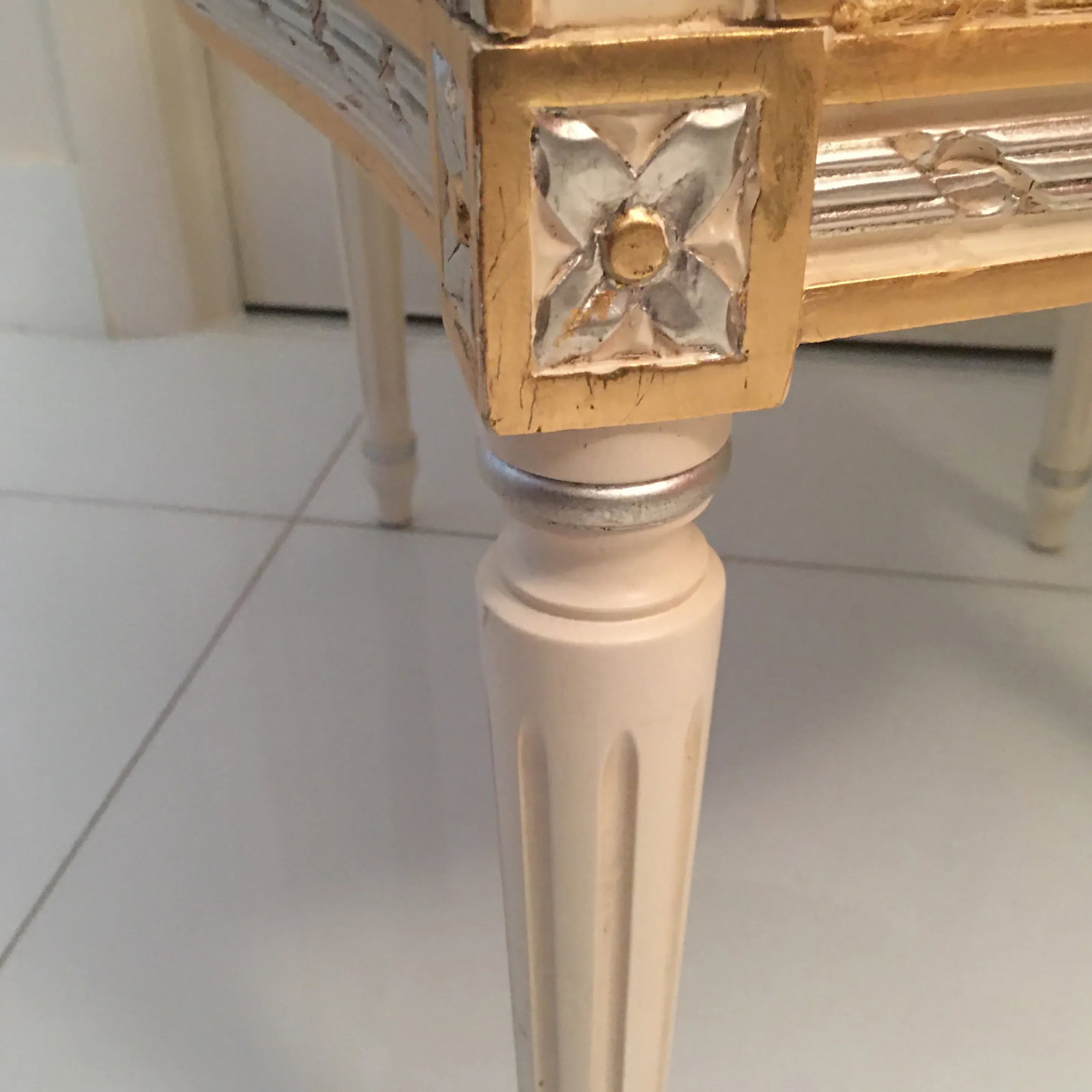 19th Century Reproduction 24 Karat Gold Leaf Italian Dining Chairs by Caspani Tino - Set of 4 - 5