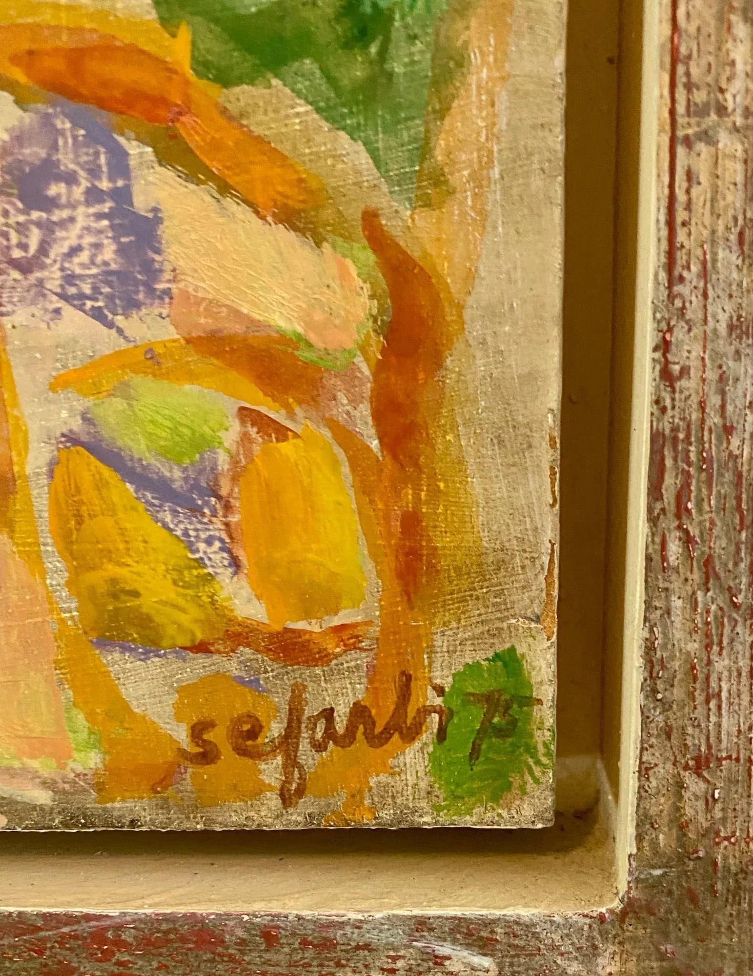 Vintage Modern Figurative American Oil Painting - 4