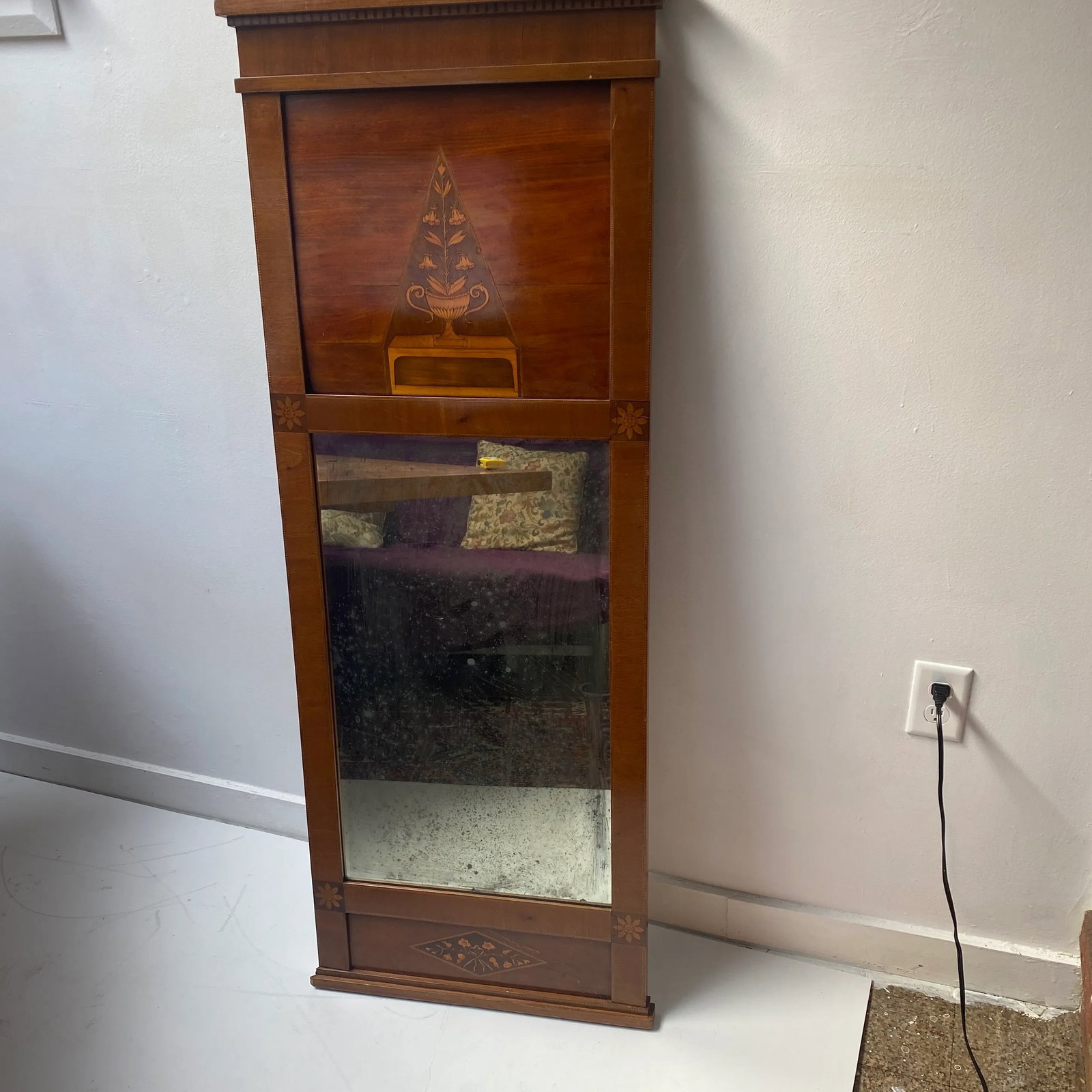 Early 19th Century Antique Classical Pier Mirror - 8