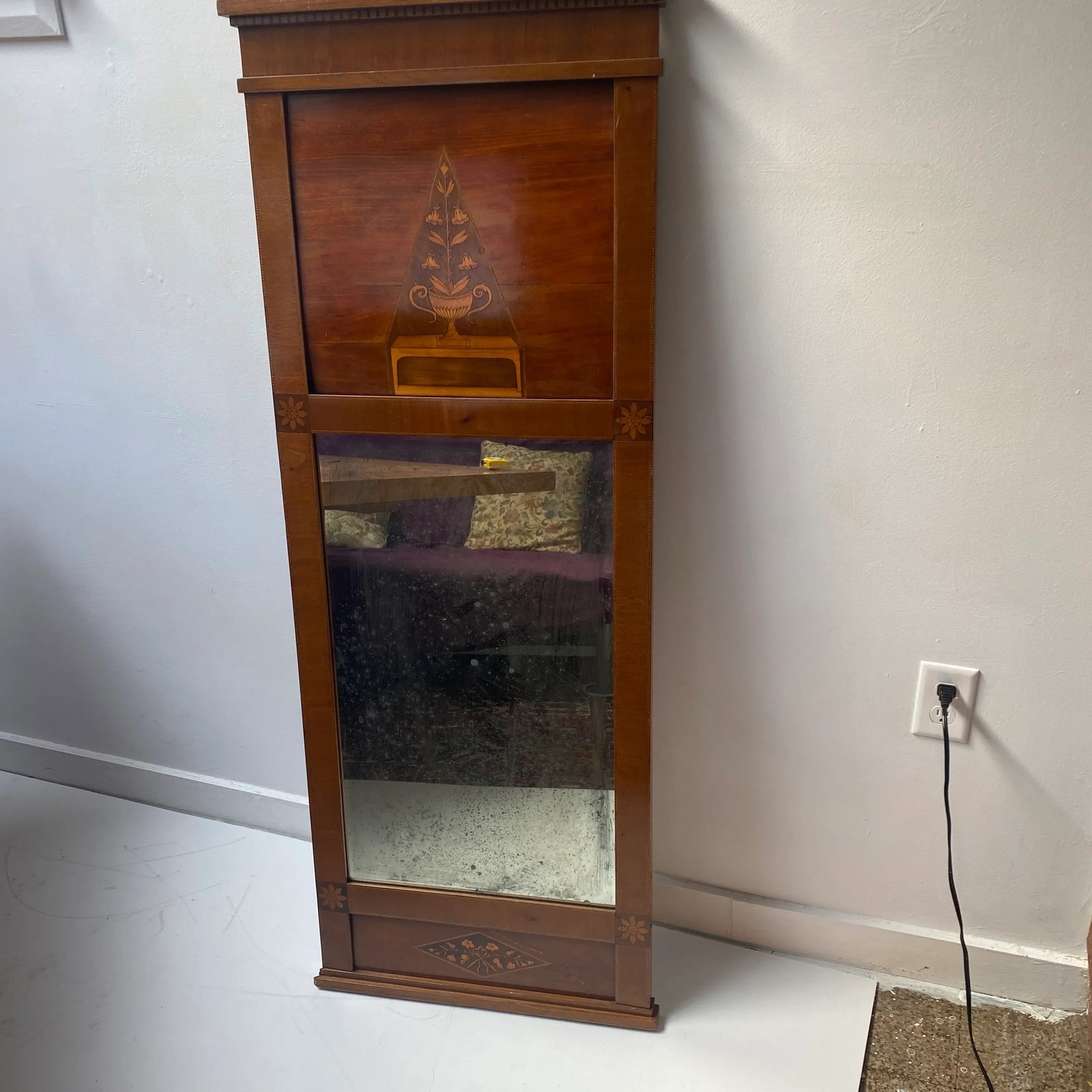 Early 19th Century Antique Classical Pier Mirror - 9
