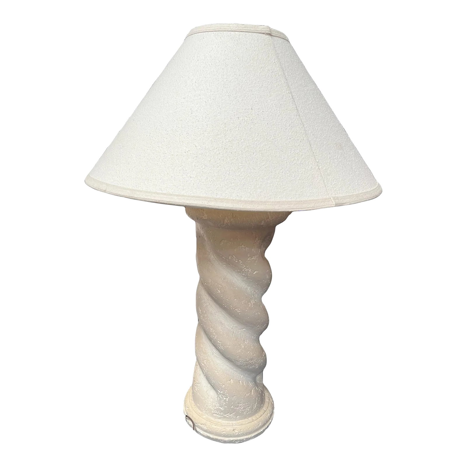 Michael Taylor Style Plaster Table Lamp 1980's (1 of 3)