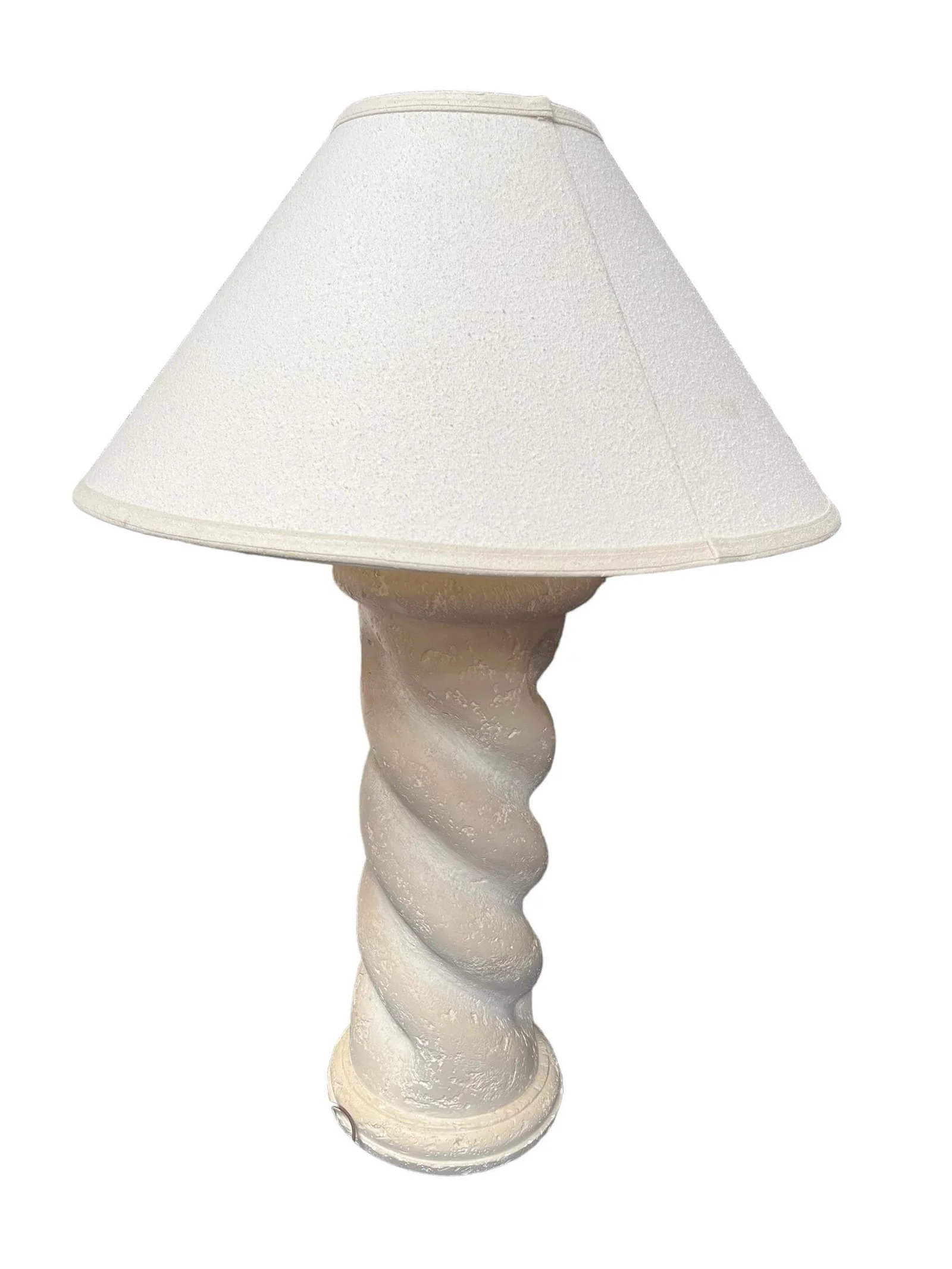 Michael Taylor Style Plaster Table Lamp 1980's - 2