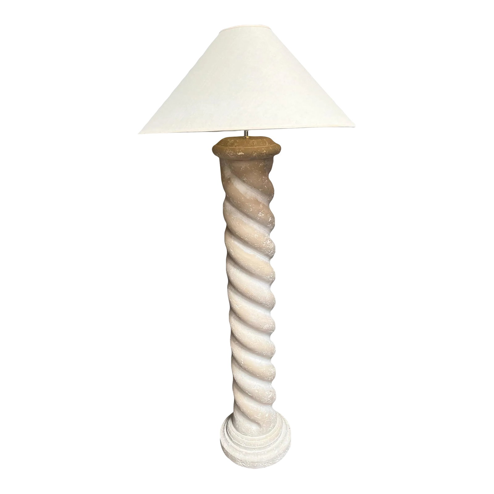 Michael Taylor Style Plaster Floor Lamp 1980's (1 of 3)