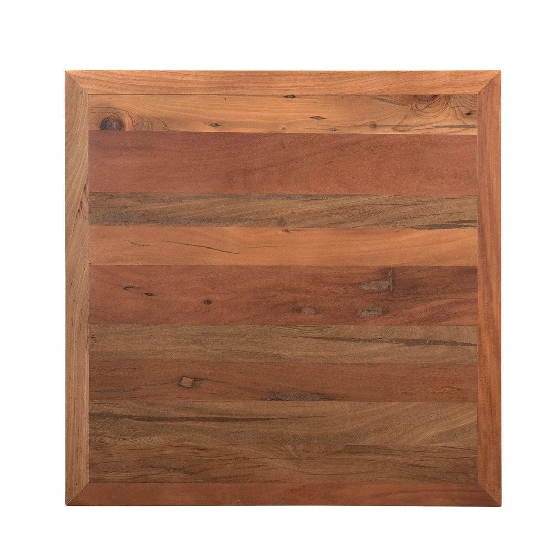 1990s Solid Wood Square Coffee Table With Pull Out Seating Stools - 7