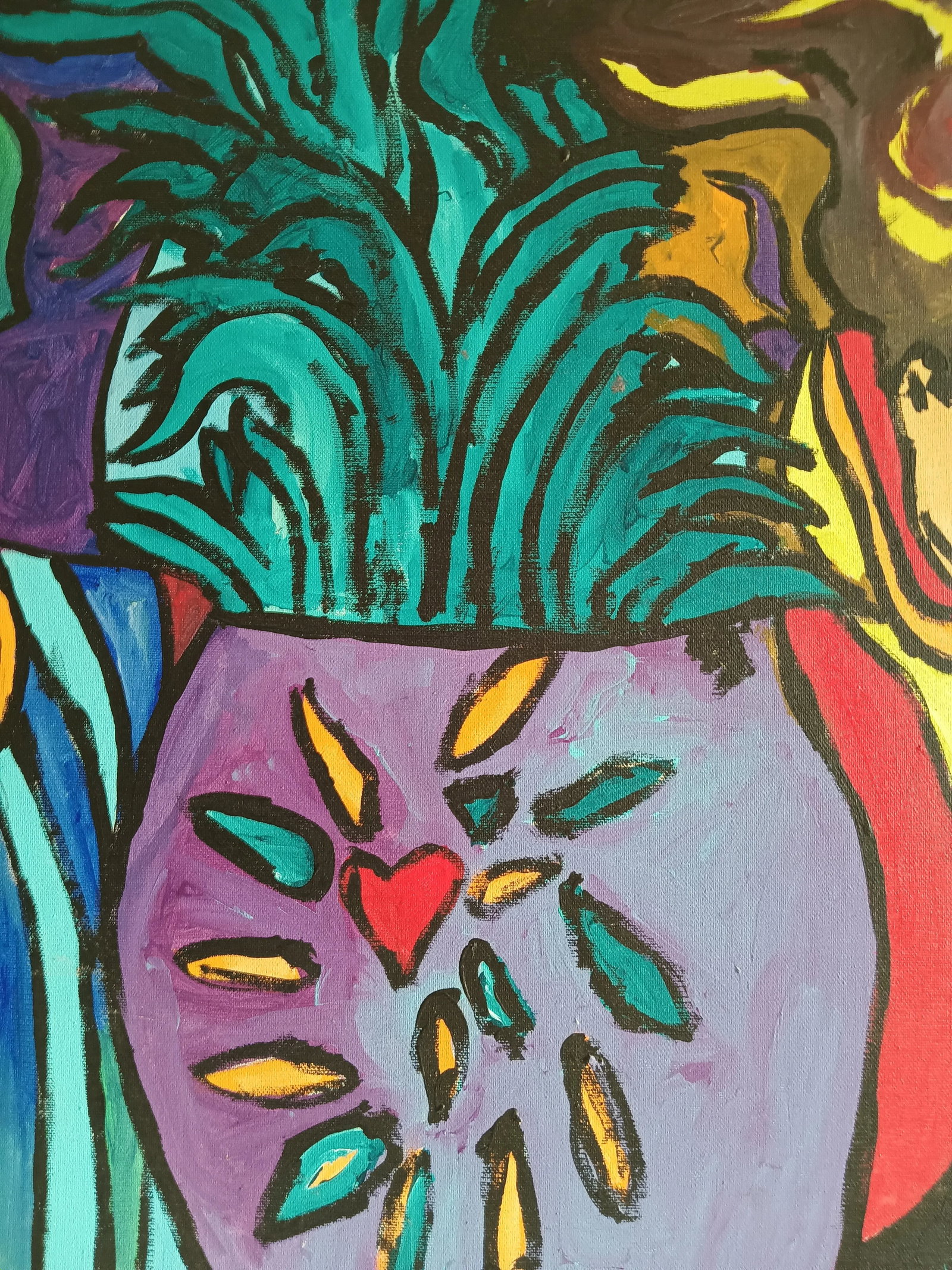 The Lovers Original Acrylic on Canvas by Angelo Franco - 4