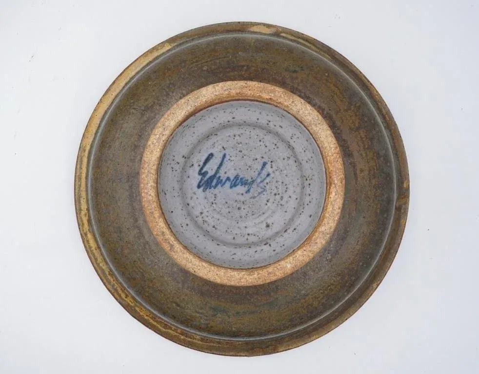Mid 20th Century Joel Edwards Covered Pottery Bowl Tangine - 2